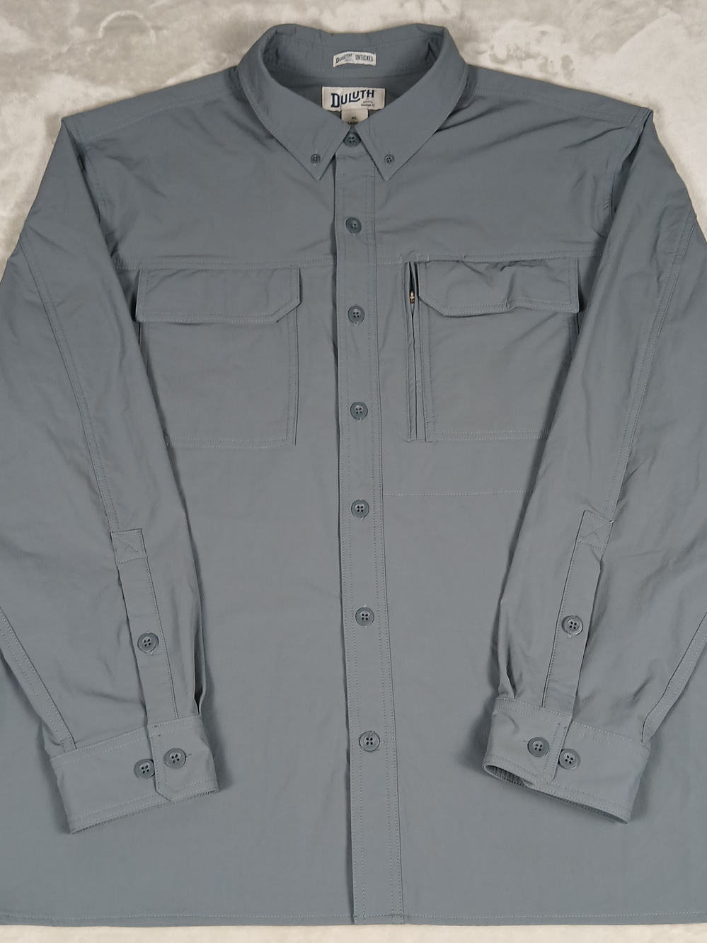 Duluth Flexpedition Shirt XL Men's Untucked Button Down Relaxed Fit Stretch